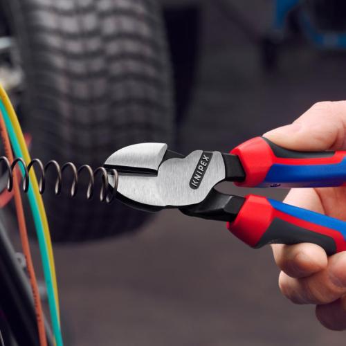 Knipex High Leverage Diagonal Cutter with Comfort Handles Black Atramentized 200mm 74 02 200